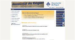 Desktop Screenshot of mancomunitatdesraiguer.net