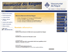 Tablet Screenshot of mancomunitatdesraiguer.net